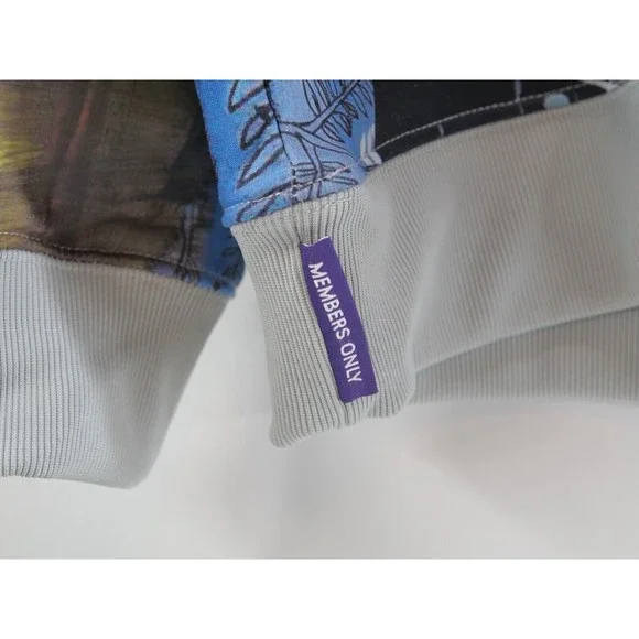 Members Only X Jean Michael Basquiat‎ All Over Print Pullover Hoodie Jacket L - Picture 4 of 9